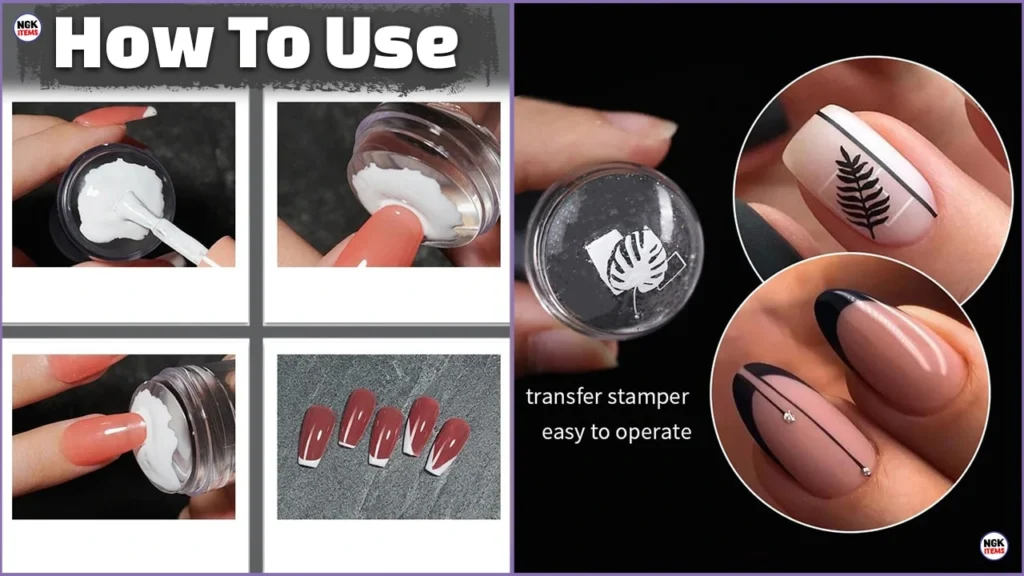 Clear silicone nail stamper