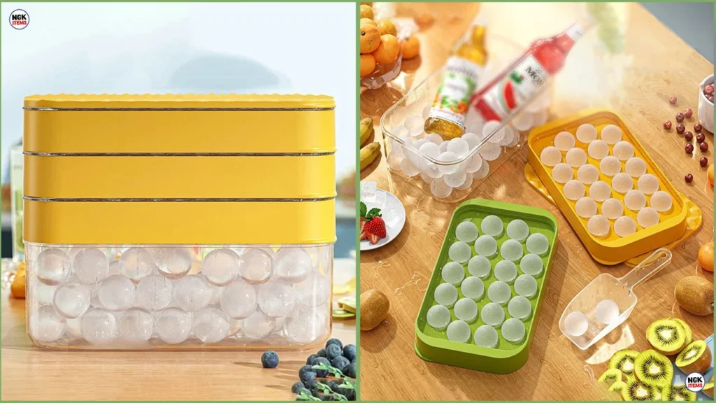 Spherical ice cube tray